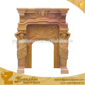 Classical Carved Stone Fireplaces Mantel With Figures